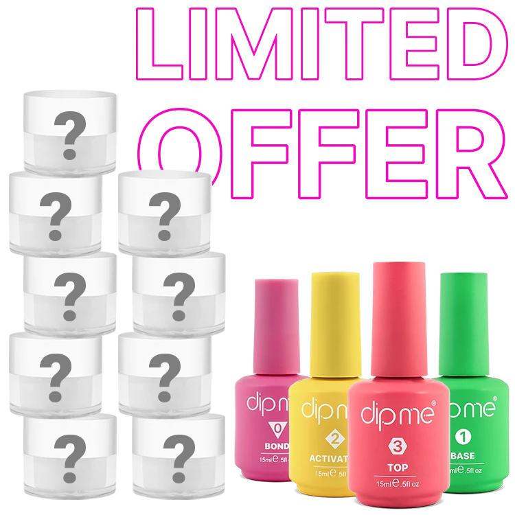 Starter kit with 6 dip powders <small>+ gift 3 powders</small>